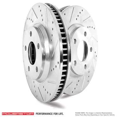 Power Stop Evolution Drilled and Slotted Brake Rotors - AR83086XPR